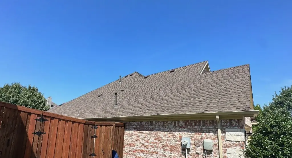 Completed roof replacement project in Mission Bend